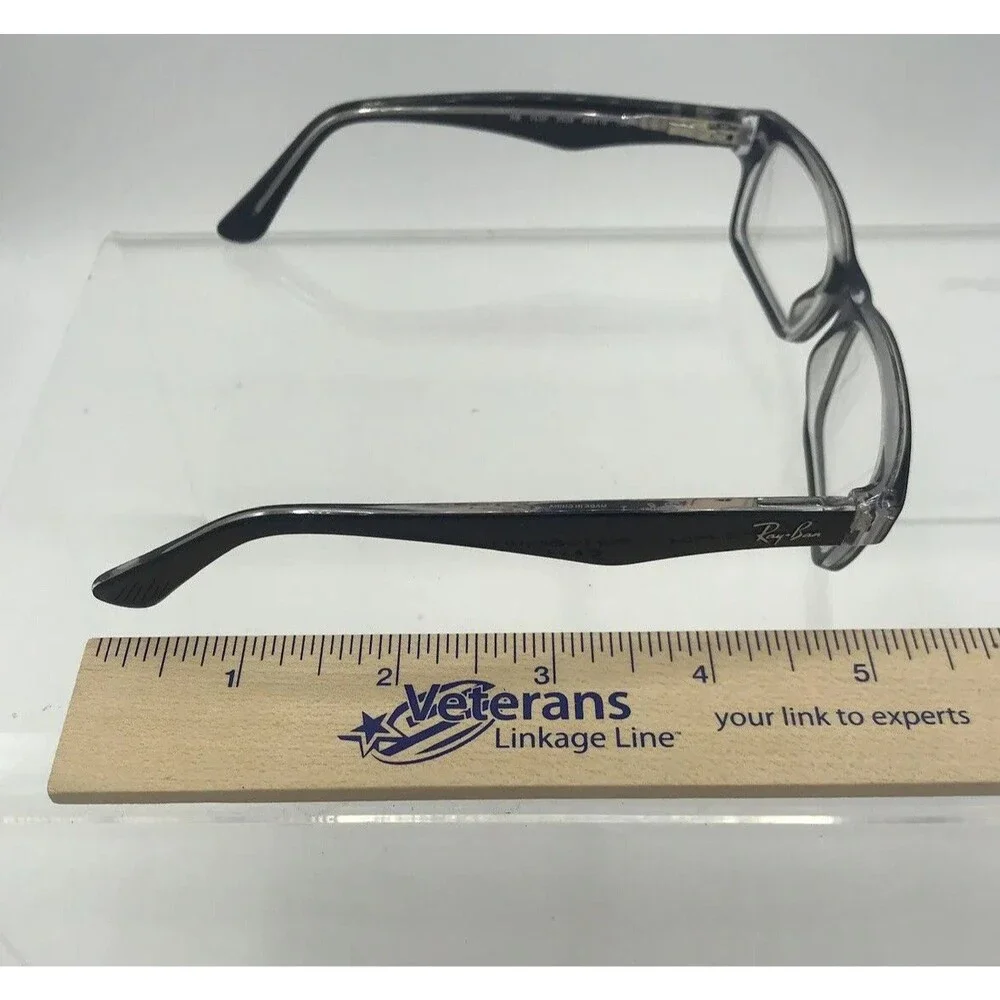 Ray-Ban Black on Transparent Eyeglass Frames 1530 3529 48-16 125 Teen Sz (11-13)